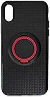 Caixa de TPU do iPhone X nozes brancas com anel de bunker, vermelho, tampa da caixa, iPhone x dez, anel de smartphone,