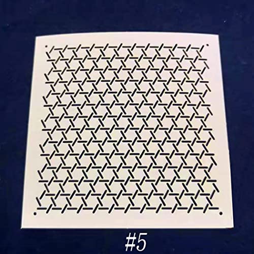 Sashiko Coaster Stencil Bordado de papel dupont