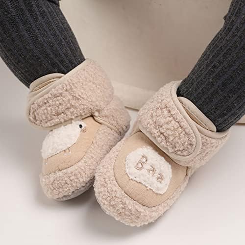 Sapatos quentes botas macias botas confortáveis ​​infantis quentes aquecendo sapatos em casa botas de neve para meninas e sapatos recém -nascidos