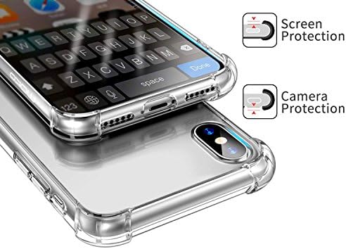 Storm Buy Telefone Compatível para [iPhone XR], tampa traseira de Crystal Clear com 4 cantos de proteção à prova