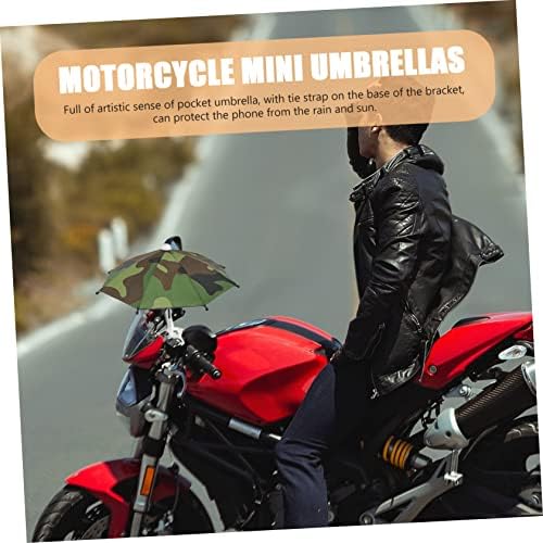 Besportble 4pcs Decoração de motocicleta decoração ao ar livre Telefone Visor Phone Protection Sun