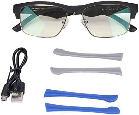 Óculos inteligentes de Ashata, filtragem de luz azul e lentes de óculos de sol polarizados, microfone e alto -falantes