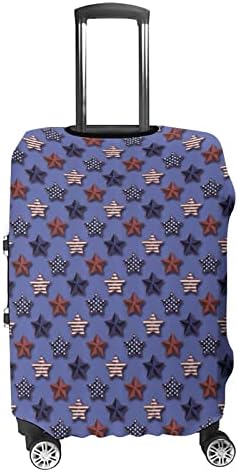 Estrelas com bandeira American Travel Luggage Capa Protector Elastic Washable Baggage Capas se encaixam em 19-32 polegadas