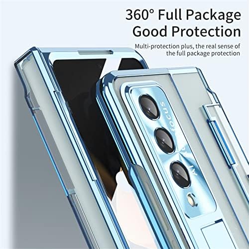 GOUHGKH GALAXY Z FOLD 4 CASA, Caixa de revestimento de uma peça com kickstand e protetor de tela, compatível com Samsung Galaxy Z Fold 4 5G 2022