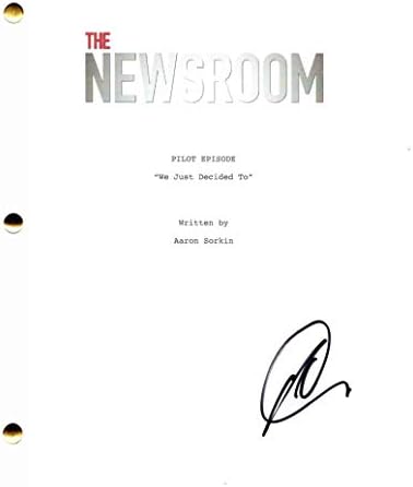 Olivia Munn assinou autógrafo o script piloto completo da redação - Drama Aaron Sorkin, Psylocke X -Men Beauty, Seis, Iron Man 2, Magic Mike
