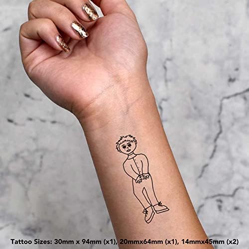 Azeeda grande 'menino' tatuagem temporária