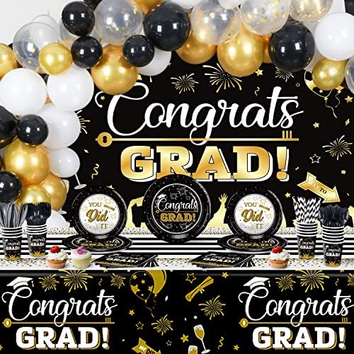 Decorações de graduação Classe de 2023, Kit de decoração de festa de formatura 289 PCs com balões,