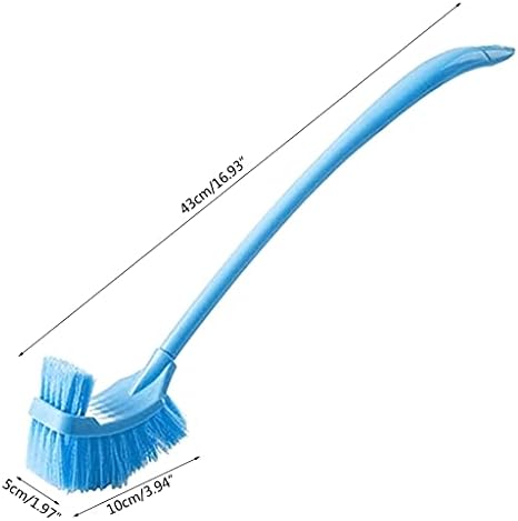 Pincel de vaso sanitário - alça longa, alça de dupla face de limpeza de limpeza ferramenta de limpeza profunda Cerdas flexíveis Banheiro limpo Fácil Organize acessório