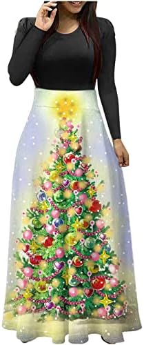 Mulheres vestido maxi vestido de Natal vestidos longos de festa para mulheres elegantes boho manga longa