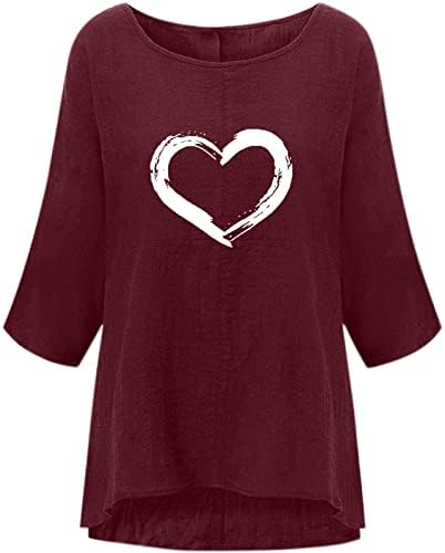 Tshirt Ladies Fall Summer Summer Soft Comfy Roupos Fit Regular 3/4 Sleeve Crewneck Graphic Capri Top Shirt for Womens Y3 Y3