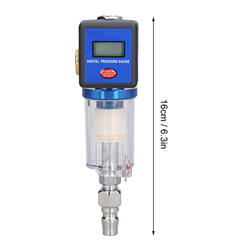 Regulador de água com óleo de ftvogue G1 4 Ferramentas de compressores de manômetro digital de múltiplas