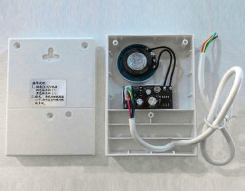 Campainha de porta com fio eletrônico 12V para controlador de controle de acesso à segurança