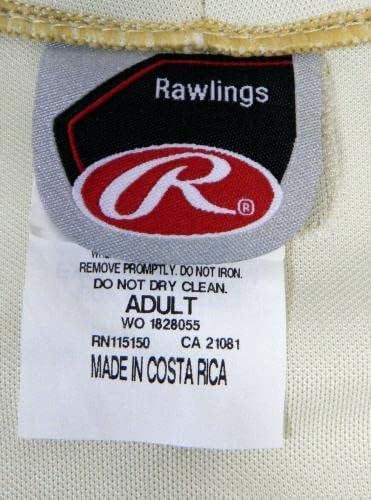 Threshers Clearwater 59 Game Usado Creme Jersey Vest DP13429 - Jerseys de MLB usados ​​no jogo
