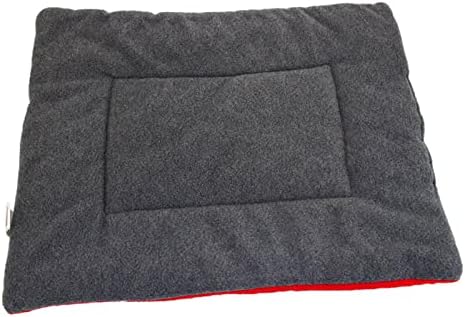 Saxtzds laváveis ​​macios confortáveis ​​algodão fibra almofada almofada de tapete para animais de estimação xl vermelho