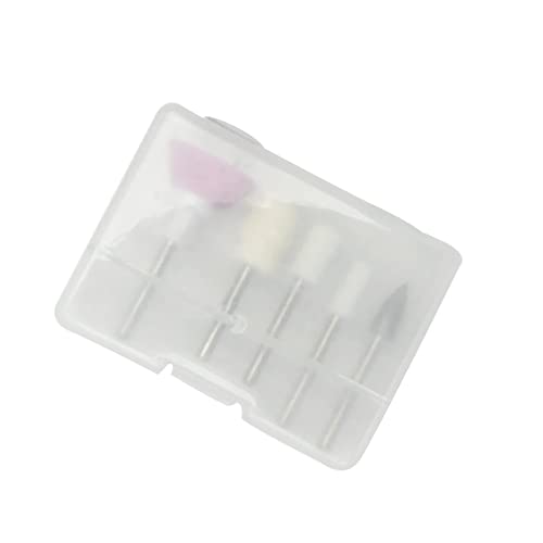 Ohzoiric 5 PCs Substituição Bits de perfuração de unhas Conjunto 3/32 Para Manicure Pedicure Acrylic Nails Home Salon Uso