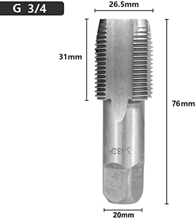 Tubo de torneira cônico G1/8 1/2 3/4 1 tubo de côngueira Tap para parafuso de metal Ferramentas de corte