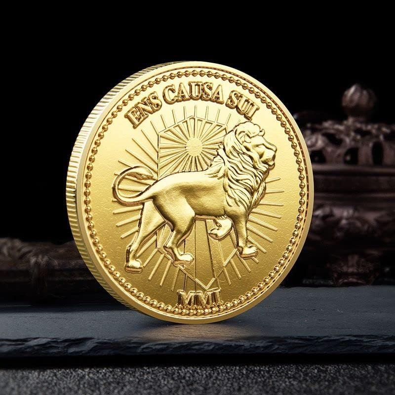 Lion Gold Medal Collectible Coin Animal Lion Gold Coin Coin Coin