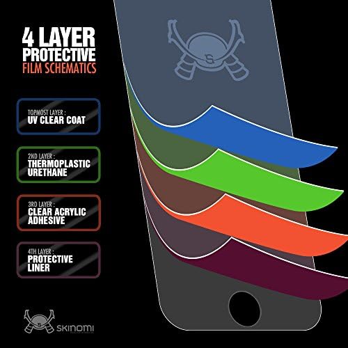 Protetor de tela Skinomi compatível com iPhone 7 Plus Clear Techskin TPU Anti-Bubble HD
