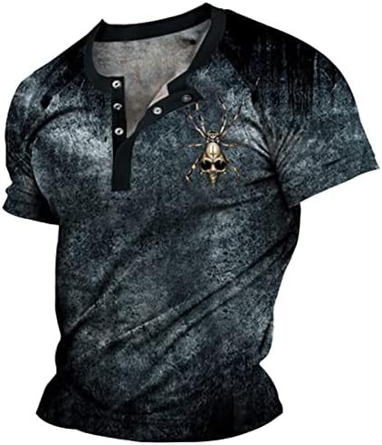 2023 Novo botão masculino de manga curta camiseta camise