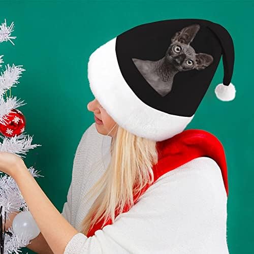 Sphinx Cat Christmas Hat Chatch Pray Papai Noel Cap engraçado Feio para a festa festiva do ano novo