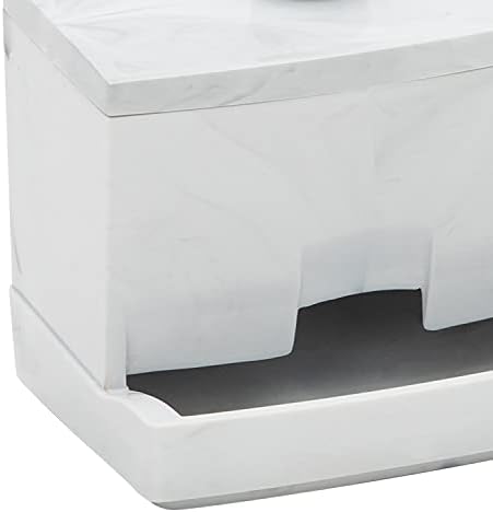 Simplifique a caixa em mármore, durável e fácil de reabastecer a coleção de acessórios de banho de titores