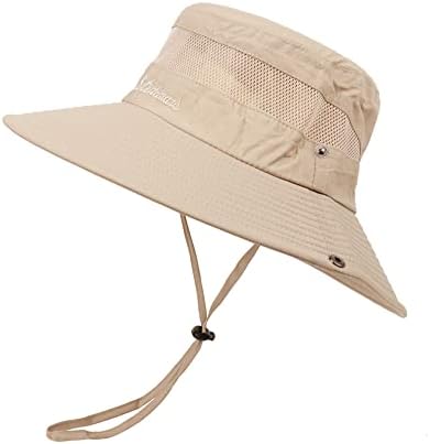 Chapéu de sol uttpll para homens Mulheres chapéus à prova d'água UPF 50+ chapéu de proteção solar com