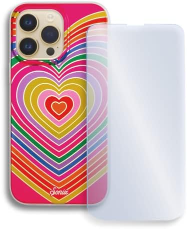 Sonix Case + Screen Protector para Magsafe iPhone 14 Pro Rainbow Hearts