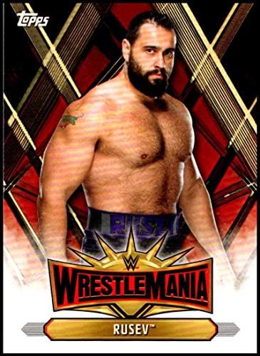 2019 Topps Road to WrestleMania WrestleMania 35 lista #WM-25 RUSEV WWE Wrestling Trading Card