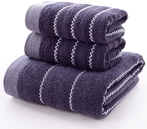 N/A Toalhas macias Conjunto algodão banheiro altamente absorvente Toalha de chuveiro Home listrado
