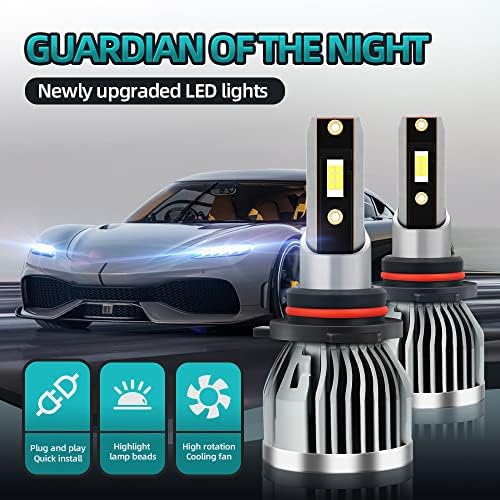Wuaawu lâmpadas de farol de Wuaawu Fit para Toyota 4Runner 2013-202020.14000lm 600% Super Bright 9005 + H11 Faróis de LED de feixe alto/baixo