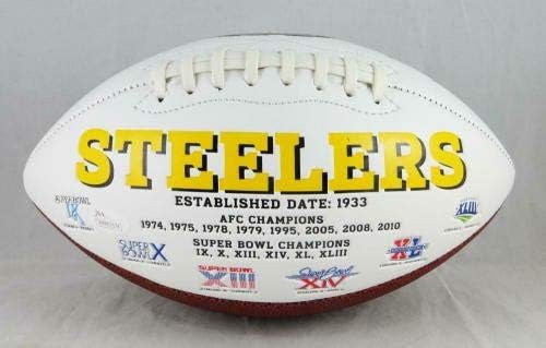 Leveon Bell autografou assinado Pittsburgh Steelers Logo Futebol - JSA Testemunhou - Bolola Autografada