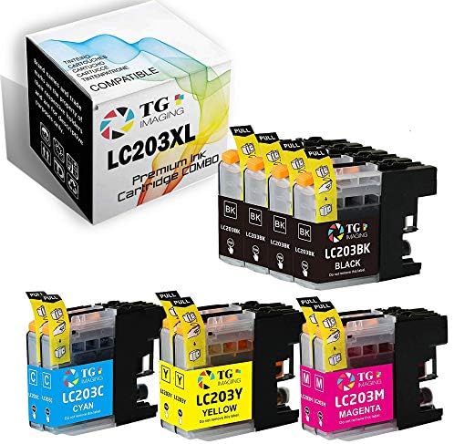 Substituição do cartucho de tinta compatível com imagens TG para o pacote de tinta Brother LC201 LC203 para